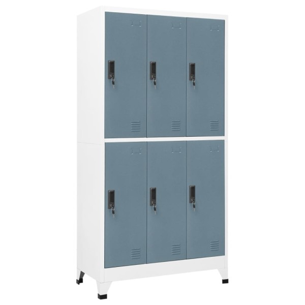 Dressing cabinet, gray, 90x45x180cm, steel