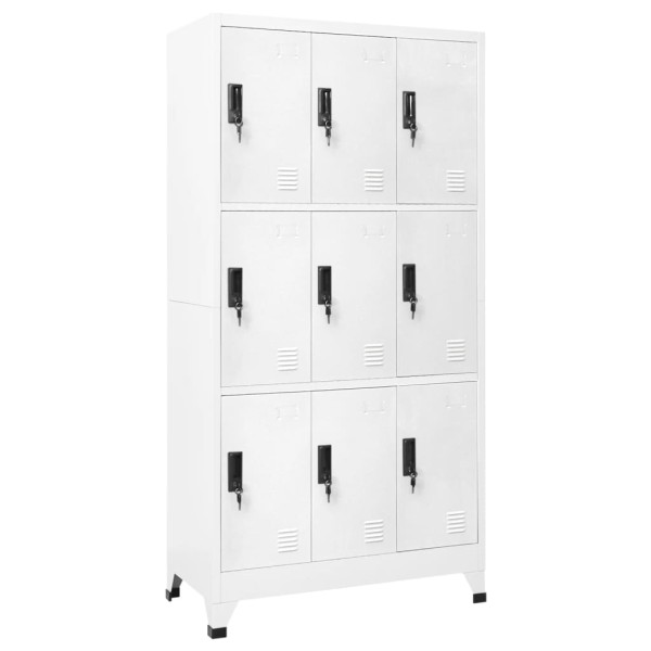 Dressing cabinet, white, 90x45x180cm, steel