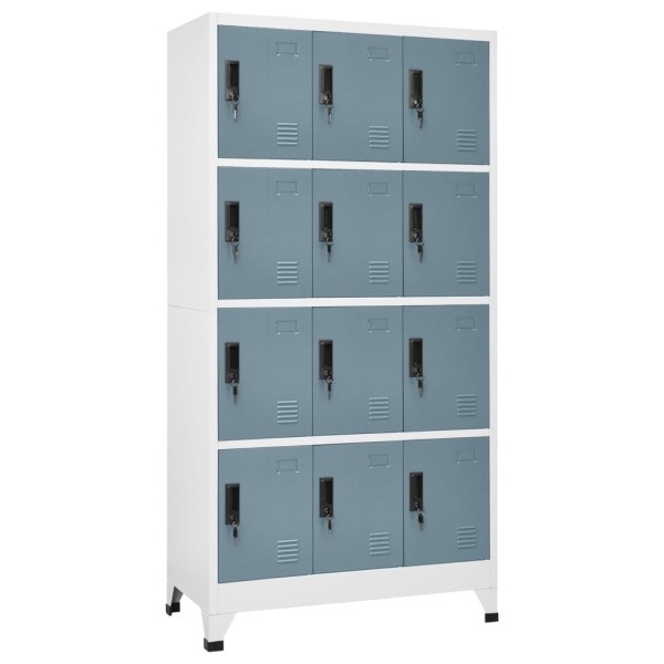 Dressing cabinet, gray, 90x45x180cm, steel