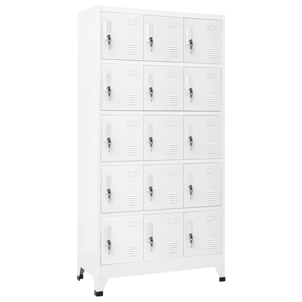Dressing cabinet, light grey, 90x40x180cm, steel
