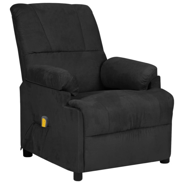 Massage chair, black, microfiber fabric