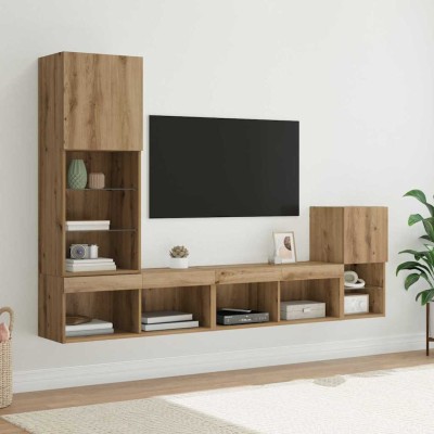TV wall units Artisan oak...