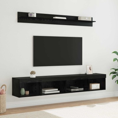 TV wall cabinet set with...