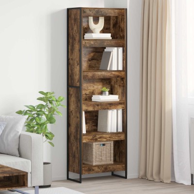 Bookcase 2 pcs Smoked oak...
