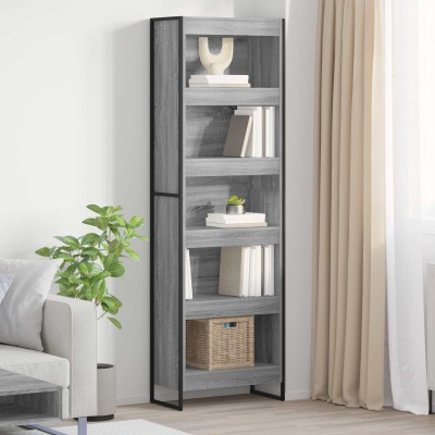 Bookcase 2 pcs Gray Sonoma...