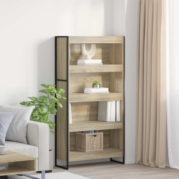 Bookcase 2 pcs Sonoma 80 x 30 x 155 cm Treated wood