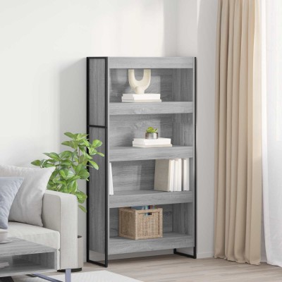 Bookcase 2 pcs Gray Sonoma...