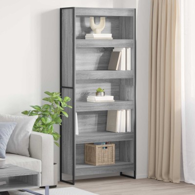 Bookcase 2 pcs Gray Sonoma...