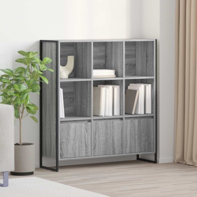 Bookcase 2 pcs Gray Sonoma...