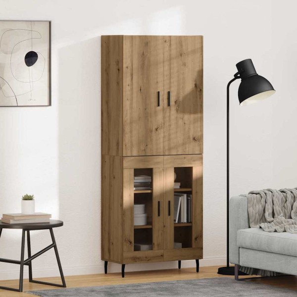 High cabinet 2 pcs Ancient wood