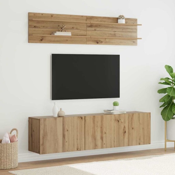 TV units 6 pcs artisan oak Processed wood