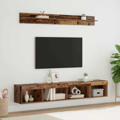 TV wall cabinet set with...