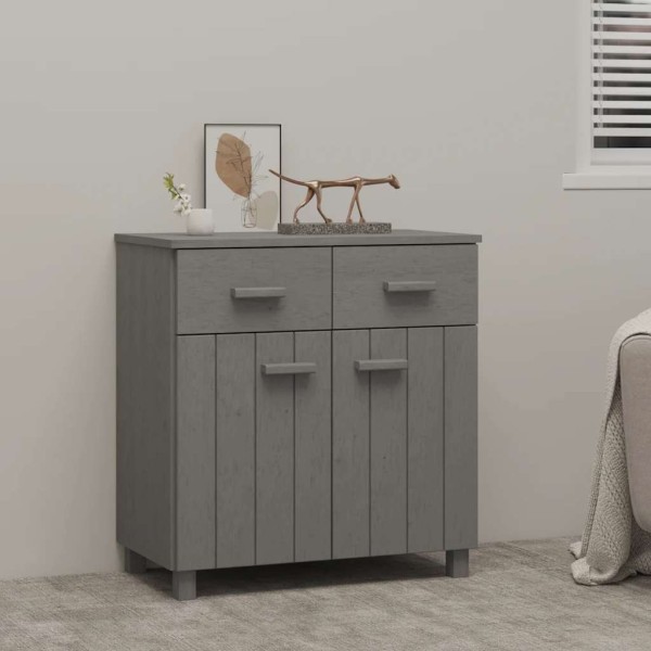 Side cabinet HAMAR, light gray, 79x40x80cm, pine