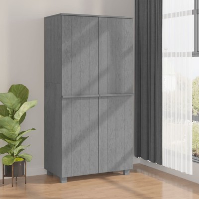 Wardrobe HAMAR, dark grey,...