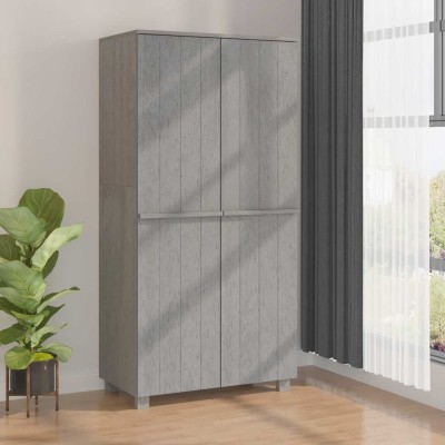 Wardrobe HAMAR, light gray,...