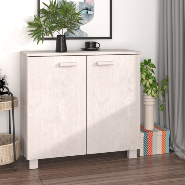 Side cabinet HAMAR, white, 85x35x80cm, solid pine