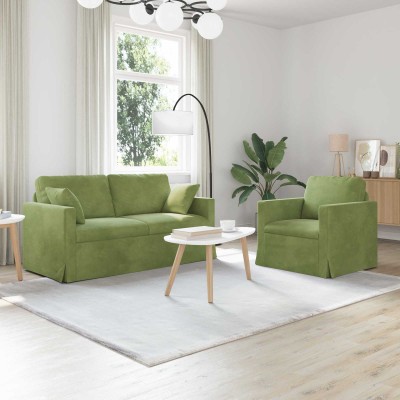 Sofa set 2 pcs Light green...