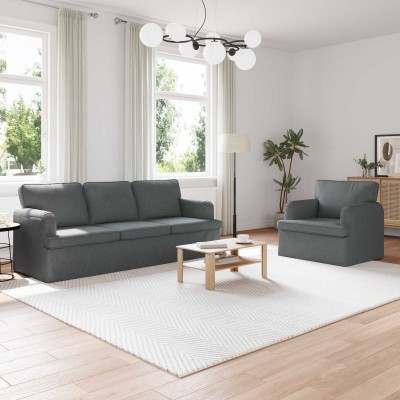 Sofa set 2 pcs Dark gray...