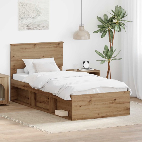 Bed frame Master oak 75 x 190 cm Treated wood