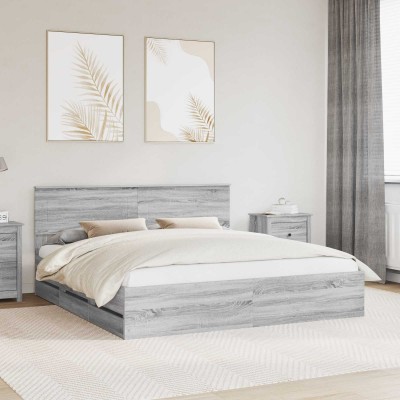 Bed frame Gray Sonoma 180 x...