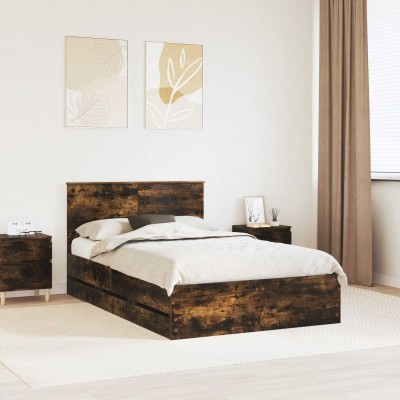 Bed frame Smoked oak 120 x...