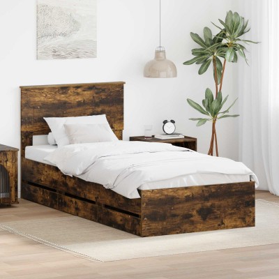 Bed frame Smoked oak 90 x...