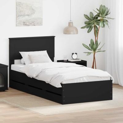 Bed frame with drawers...