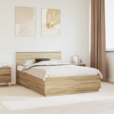 Bed frame Sonoma oak 140 x...