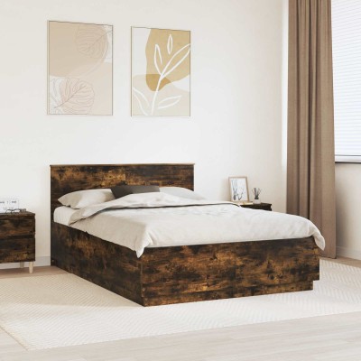 Bed frame Smoked oak 140 x...