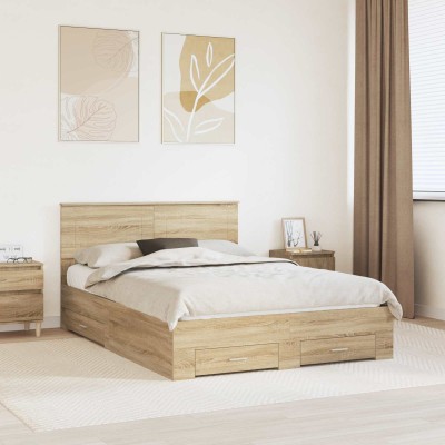 Bed frame Sonoma oak 150 x...