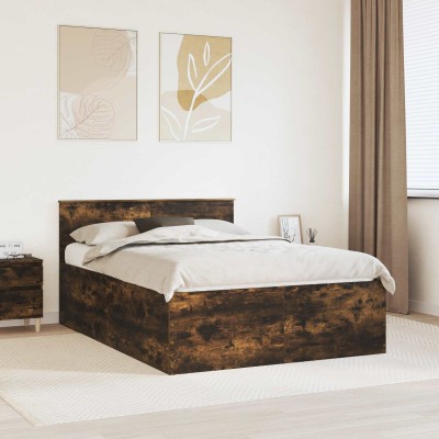 Bed frame Smoked oak 150 x...