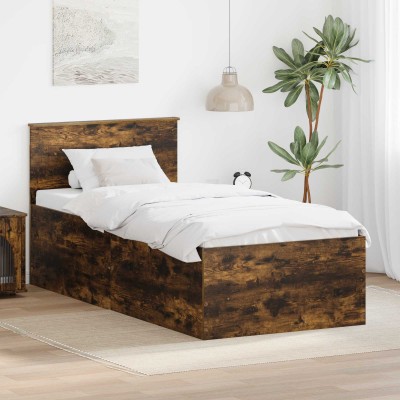 Bed frame Smoked oak 120 x...