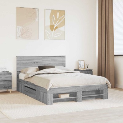 Bed frame Gray Sonoma 140 x...