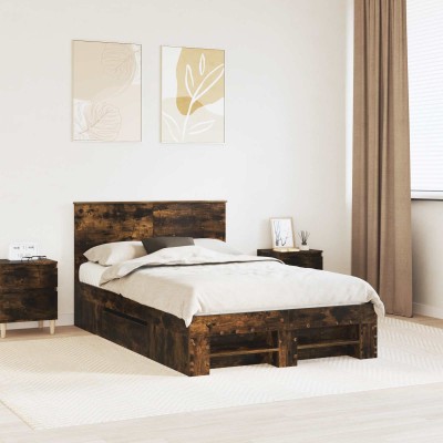 Bed frame Smoked oak 120 x...