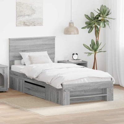 Bed frame Gray Sonoma 100 x...