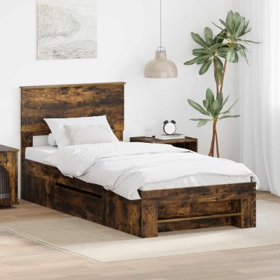 Bed frame Smoked oak 90 x...