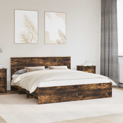 Bed frame Smoked oak 180 x...