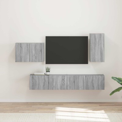 TV wall cabinet set 4 pcs...