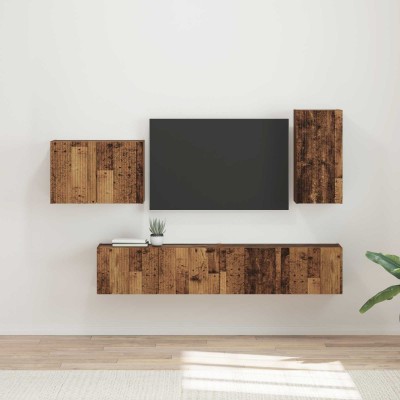 TV wall cabinet set 4 pcs...