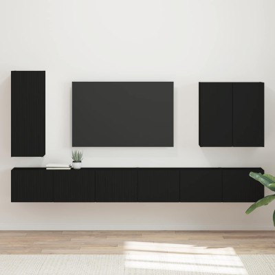 TV wall cabinet set 6 pcs...