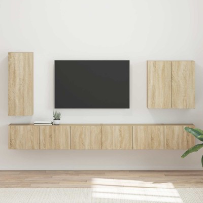 TV wall cabinet set 6 pcs...