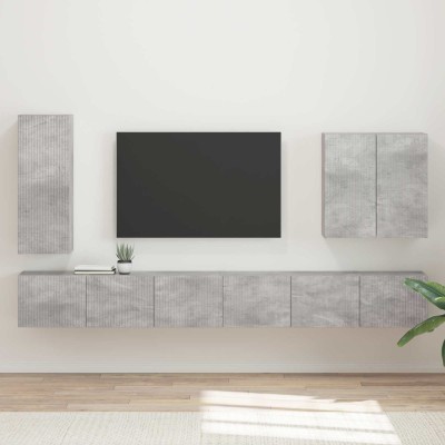 TV wall cabinet set 6 pcs...