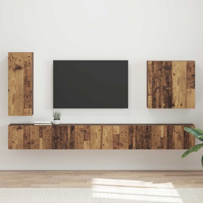 TV wall cabinet set 6 pcs...