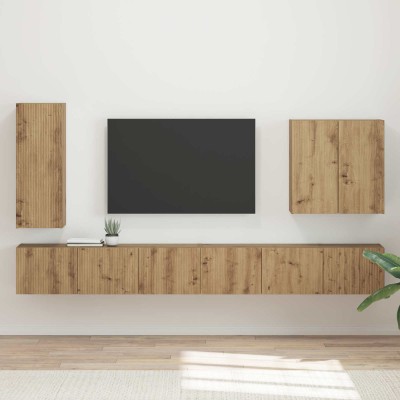 TV wall cabinet set 6 pcs...