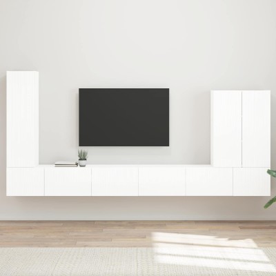 TV wall cabinet set 6 pcs...