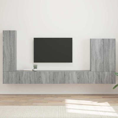 TV wall cabinet set 6 pcs...