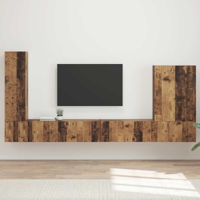 TV wall cabinet set 6 pcs...