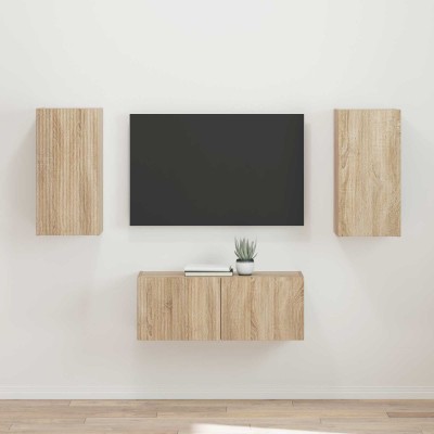 TV cabinet set 2 pcs Sonoma...