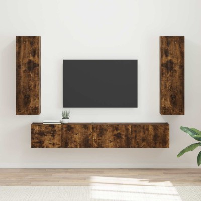 TV cabinet set 3 pcs Smoked...