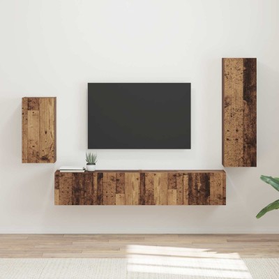 TV cabinet set 4 pcs Old...